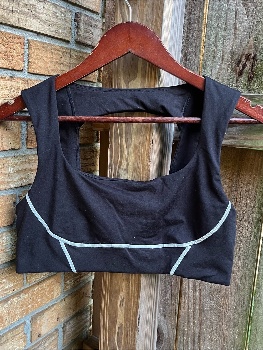 FP Movement by Free People You’re A Peach Black Sports Bra